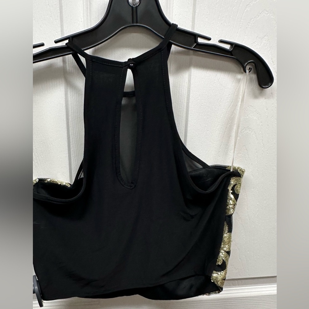 Black and gold crop top - Picture 4 of 4